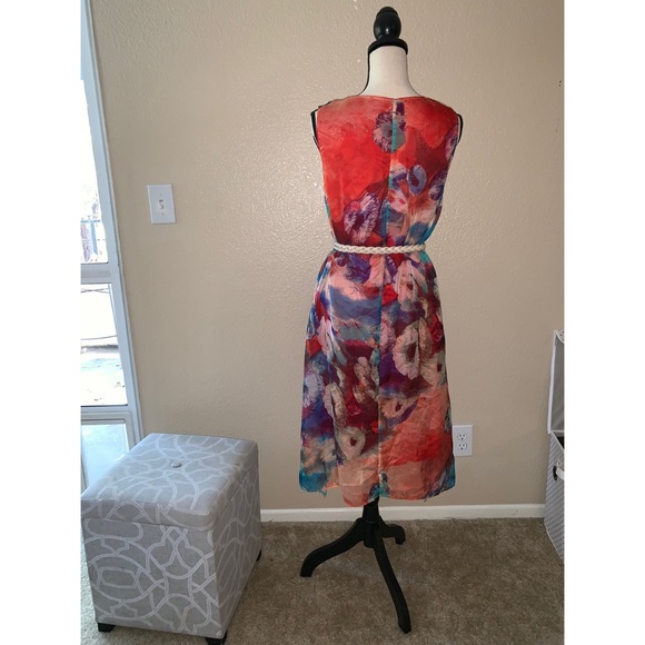 Multi colored chiffon flowing dress by CARDLCQ - Picture 3 of 5